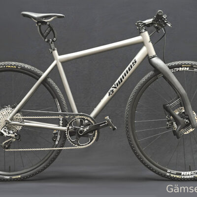 Gämse Titan Gravelbike mit Lauf Federgabel als Cyclocross Rad