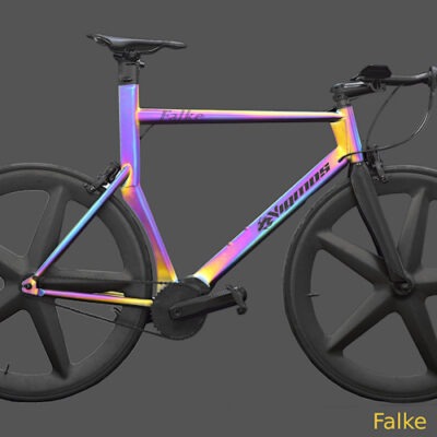 Falke weltweit erstes Pinion Zeitfahrrad für Triathlon + Ironman