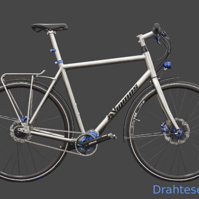 Drahtesel Titan-Fahrrad als Alltagsrad mit Pinion Trekking, ATB o. MTB