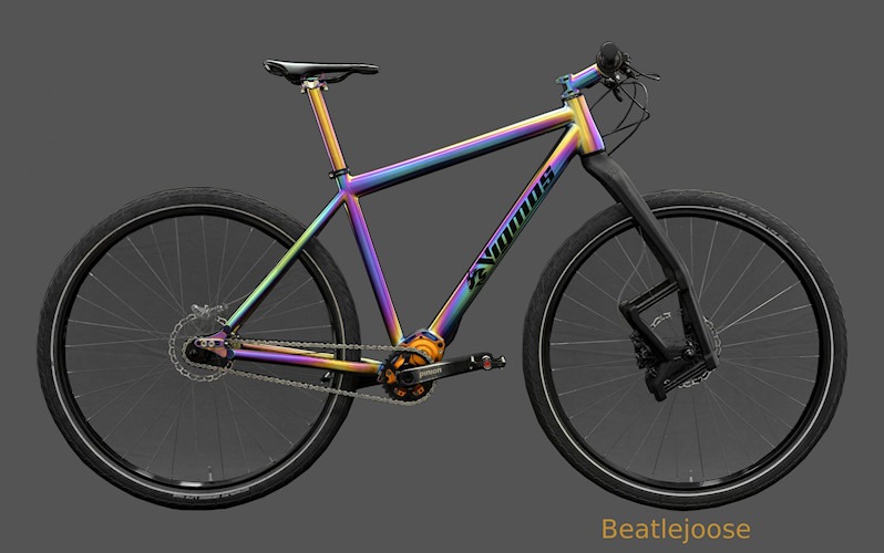 Beatlejoose Oilslick Titanbike Pinion als 29Zoll MTB Twentyniner